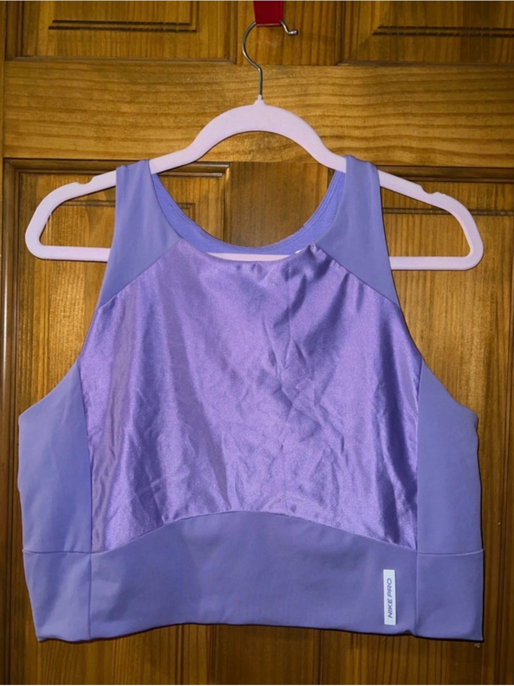Nike Lilac/Purple Athletic Crop Tank Top - Women